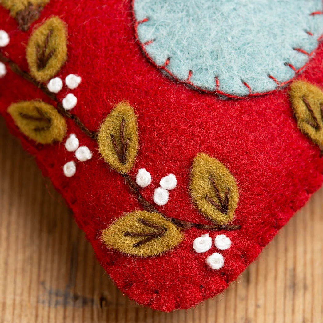 Folk Birdhouse Felt Craft Mini Kit - by Corinne Lapierre