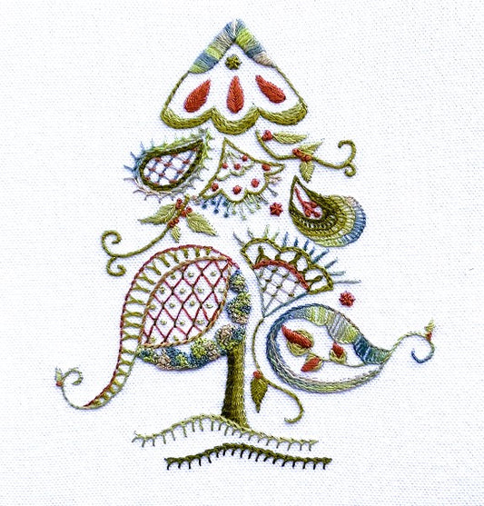 Crewel Embroidery Christmas Tree - from Dizzy