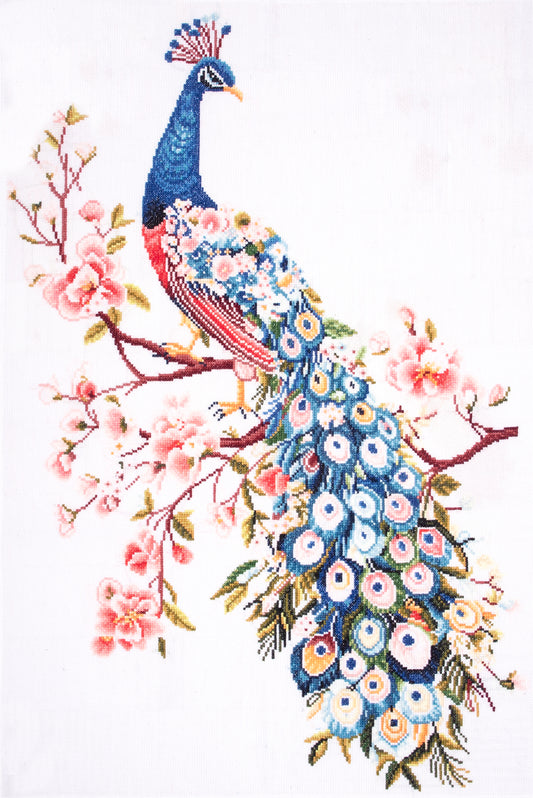 Peacock Extra Large Counted Cross Stitch Kit
