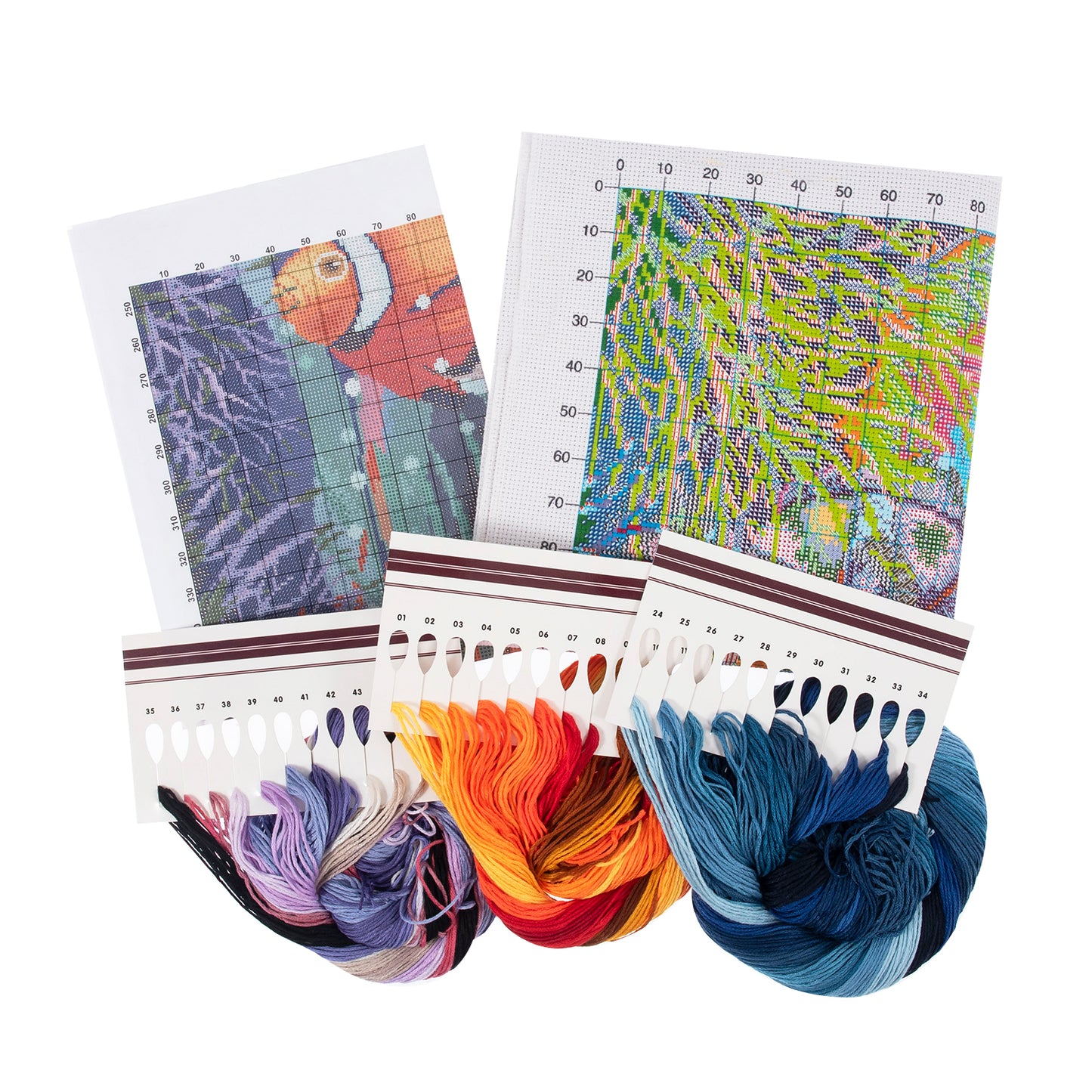 Acquarium Fish Extra Large Counted Cross Stitch Kit