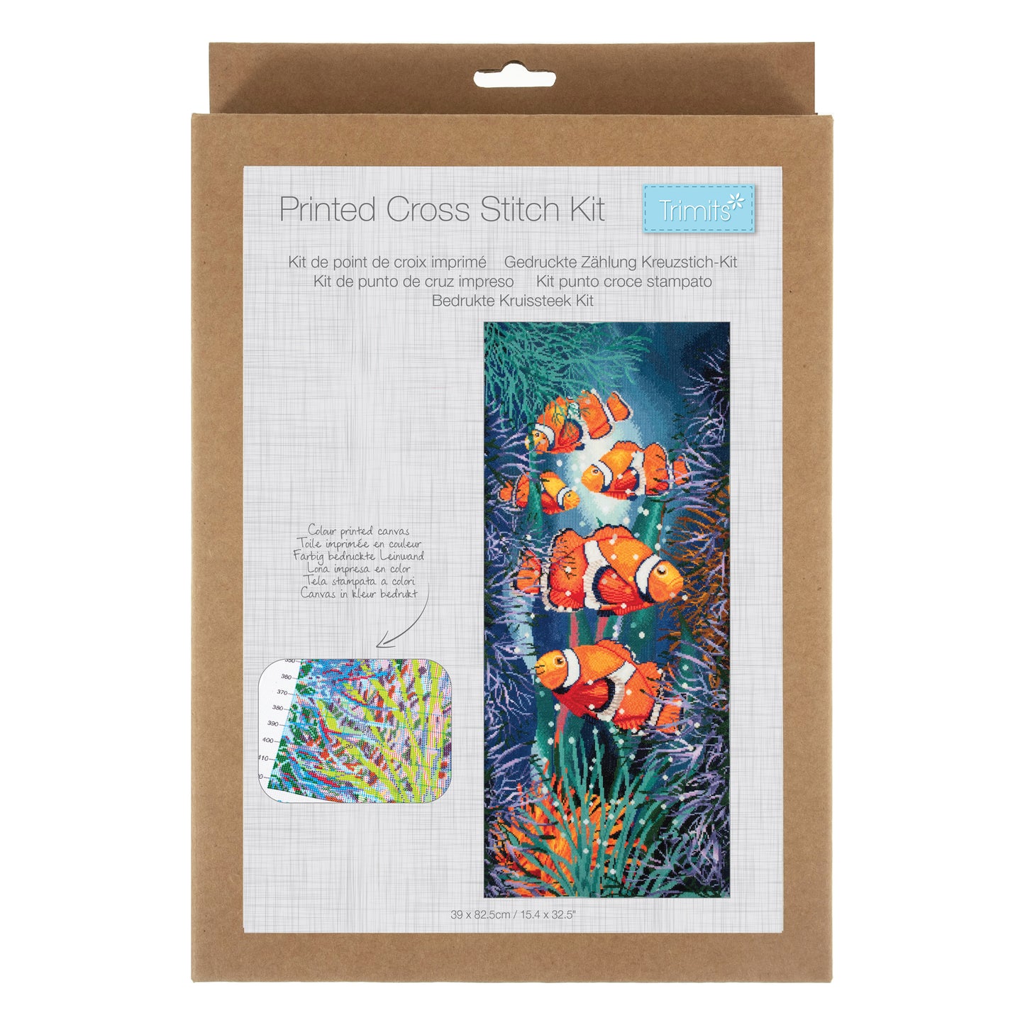 Acquarium Fish Extra Large Counted Cross Stitch Kit