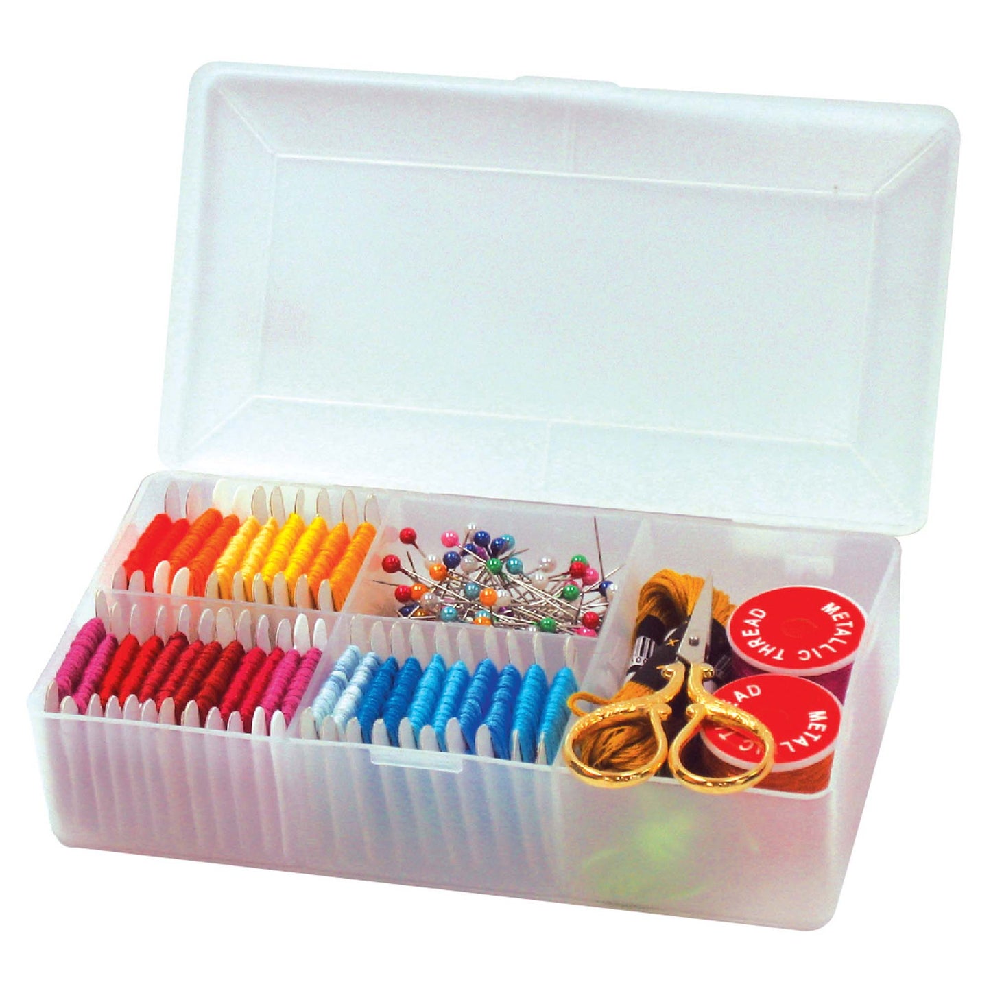 Hemline Haberdashery Plastic Storage Boxes