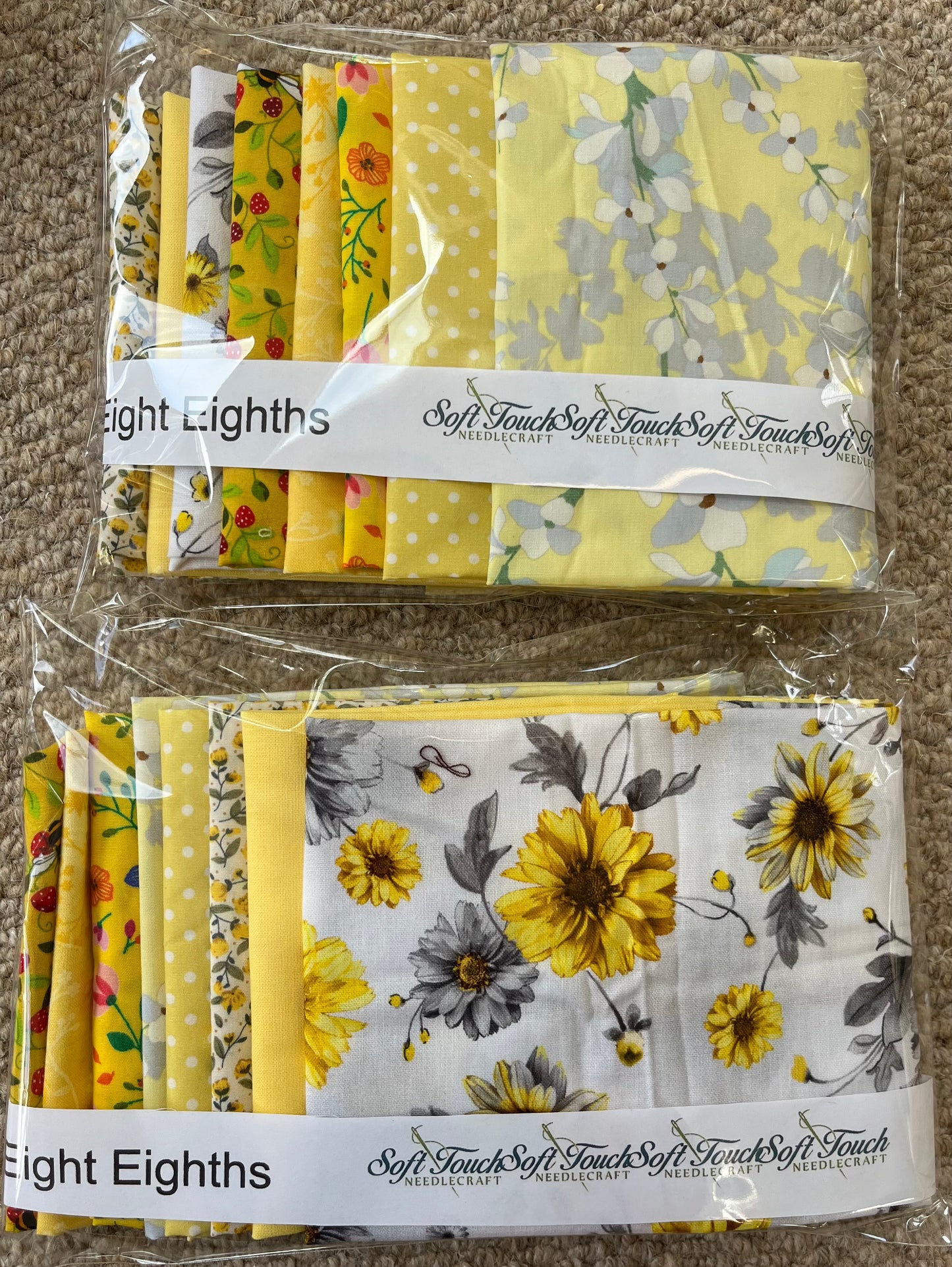 Handmade Fabric Packs - Eight Eighths - 8 x 1/8m Individual Fabric Piece Pack