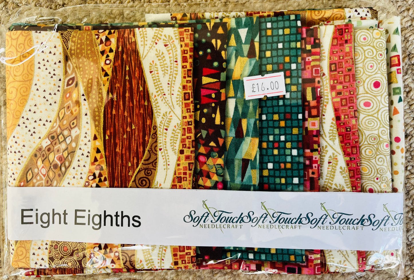 Handmade Fabric Packs - Eight Colour Coordinated Cut Fabric (Known as Eight Eighths) Packs