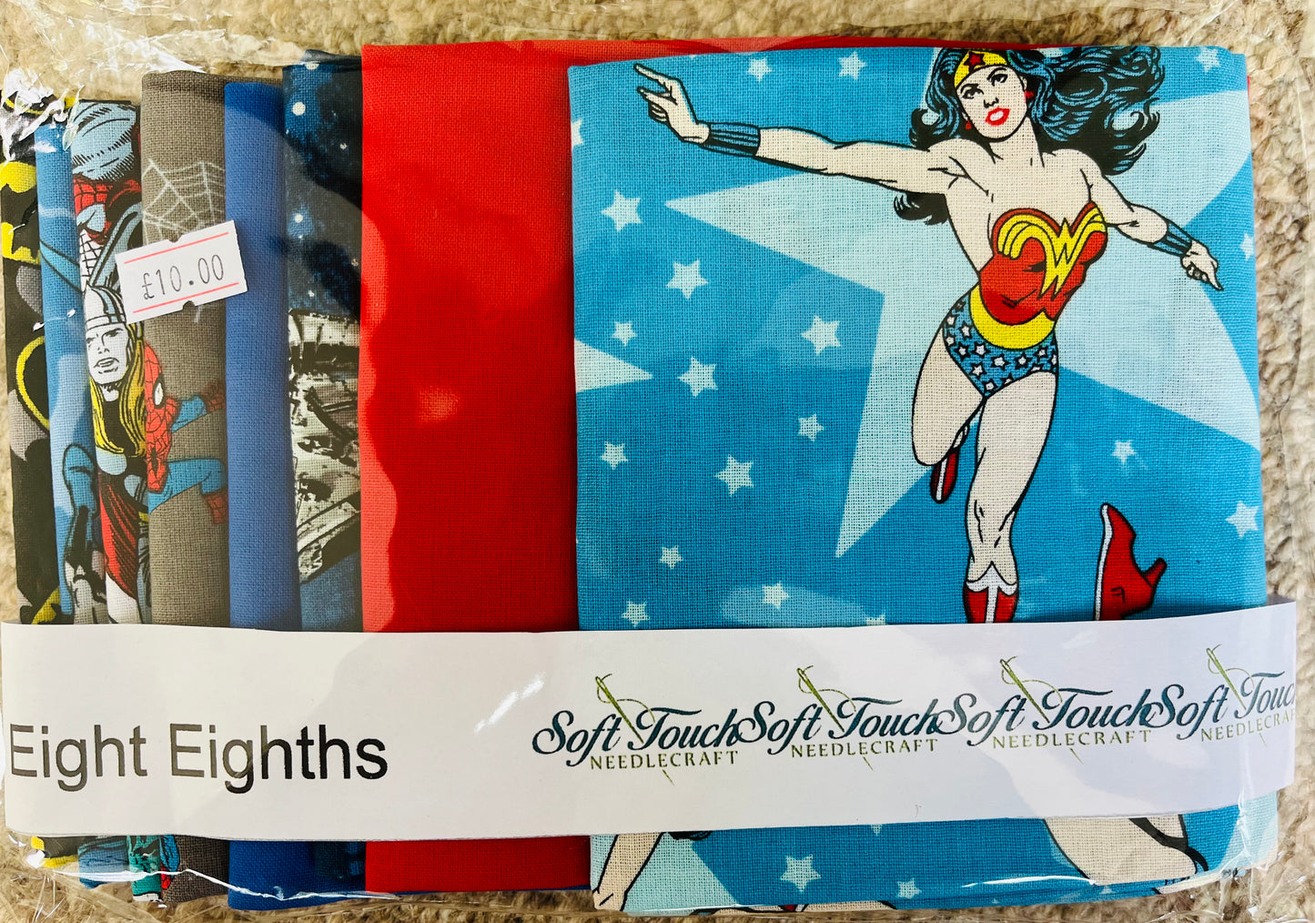 Handmade Fabric Packs - Eight Colour Coordinated Cut Fabric (Known as Eight Eighths) Packs