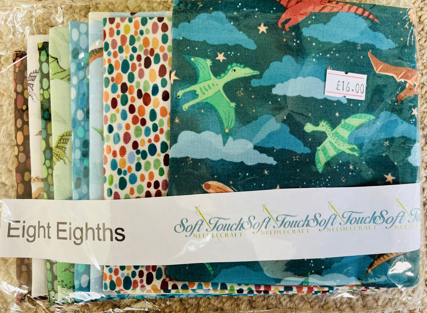 Handmade Fabric Packs - Eight Colour Coordinated Cut Fabric (Known as Eight Eighths) Packs