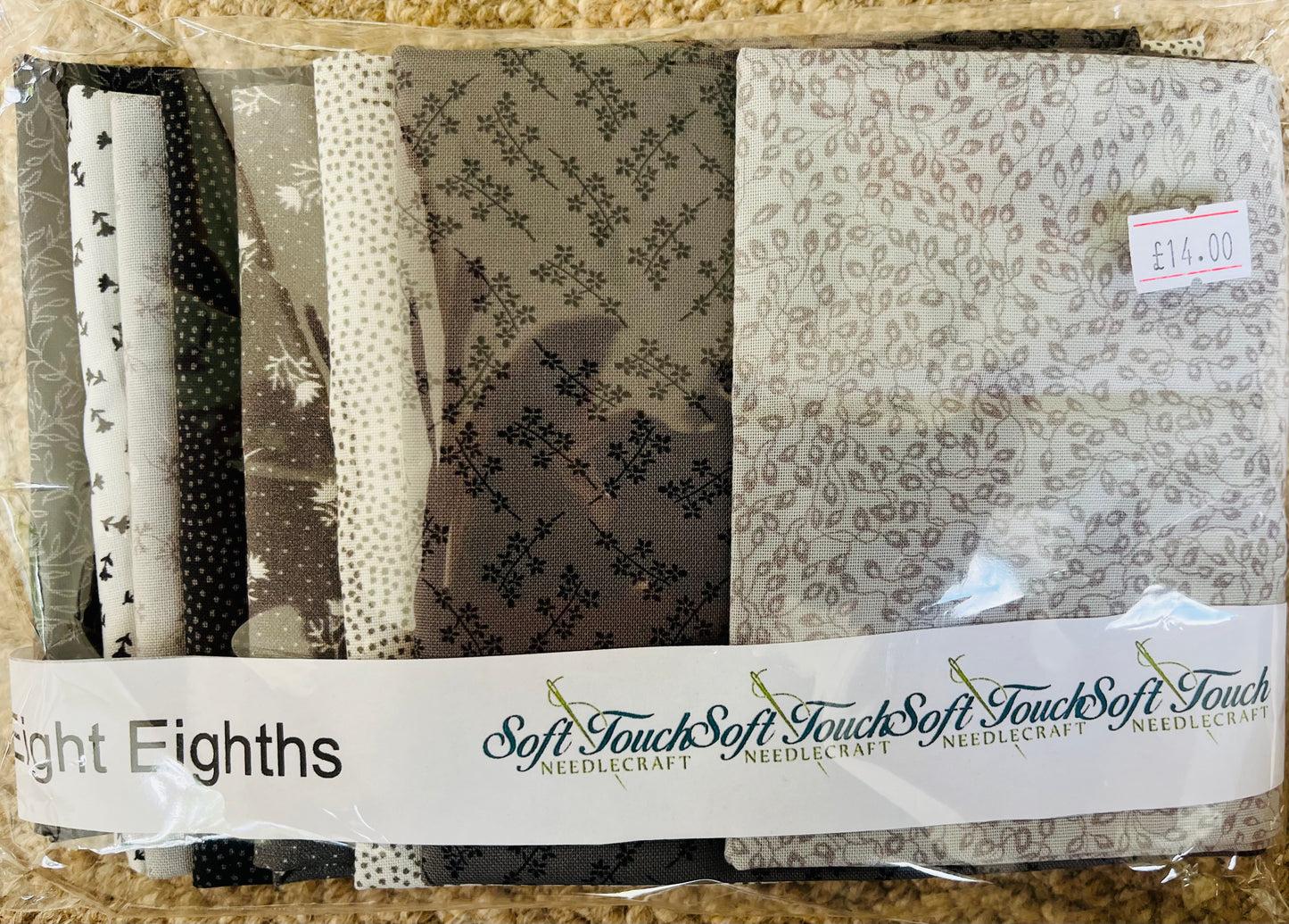 Handmade Fabric Packs - Eight Colour Coordinated Cut Fabric (Known as Eight Eighths) Packs