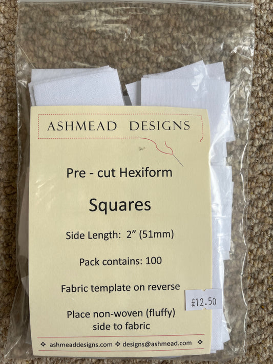 Pre Cut Quilting Squares - Pack of 100  - 2 inch (51mm)