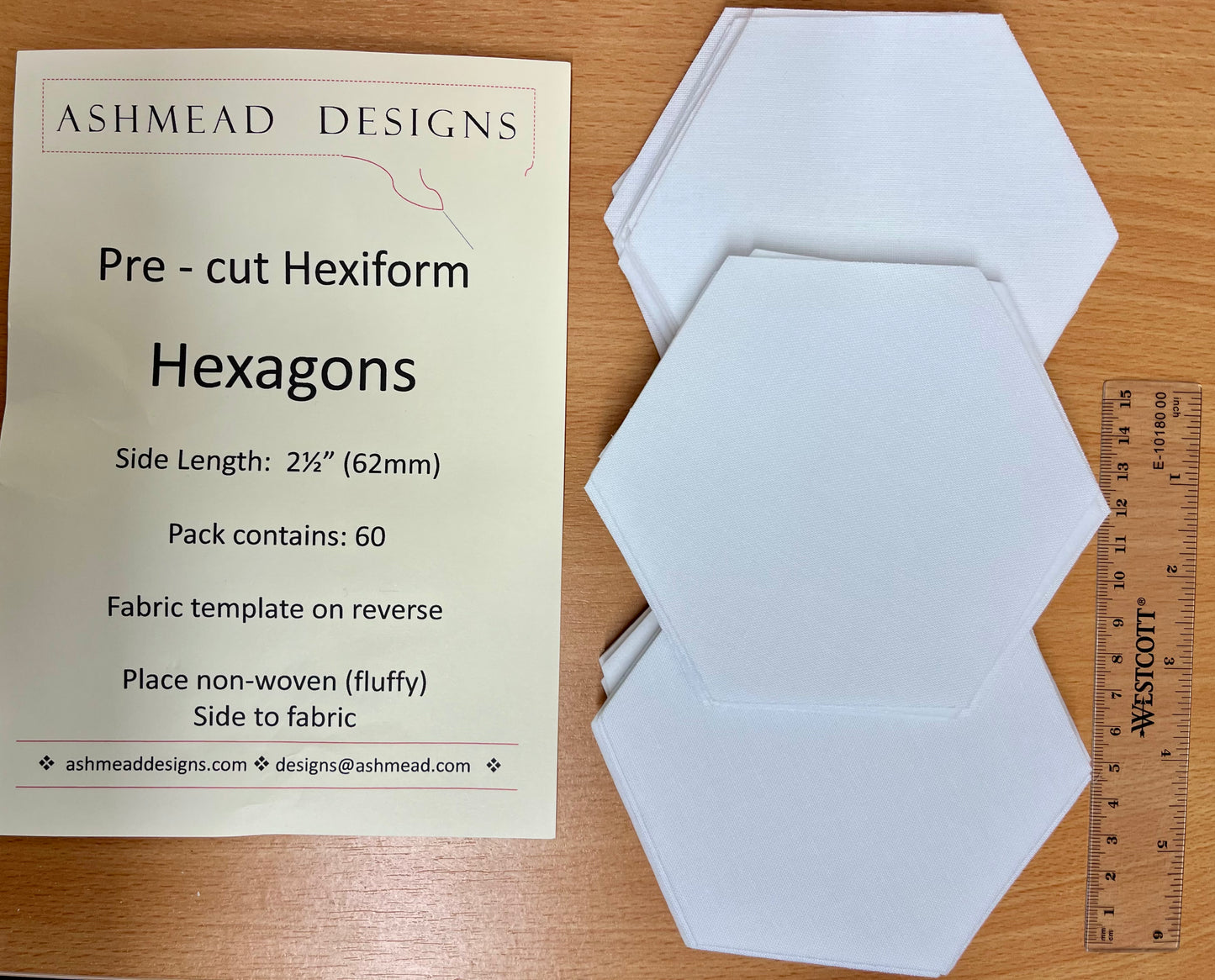 Pre-Cut Quilting Hexiform English Paper Piecing Packs by Ashmead Designs **SALE**