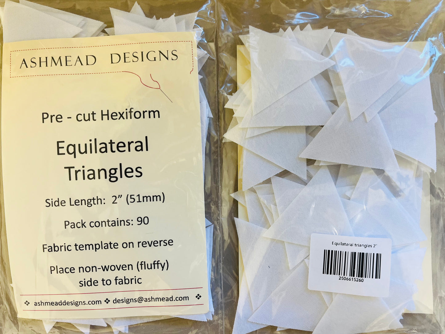 Pre-Cut Quilting Hexiform English Paper Piecing Packs by Ashmead Designs **SALE**