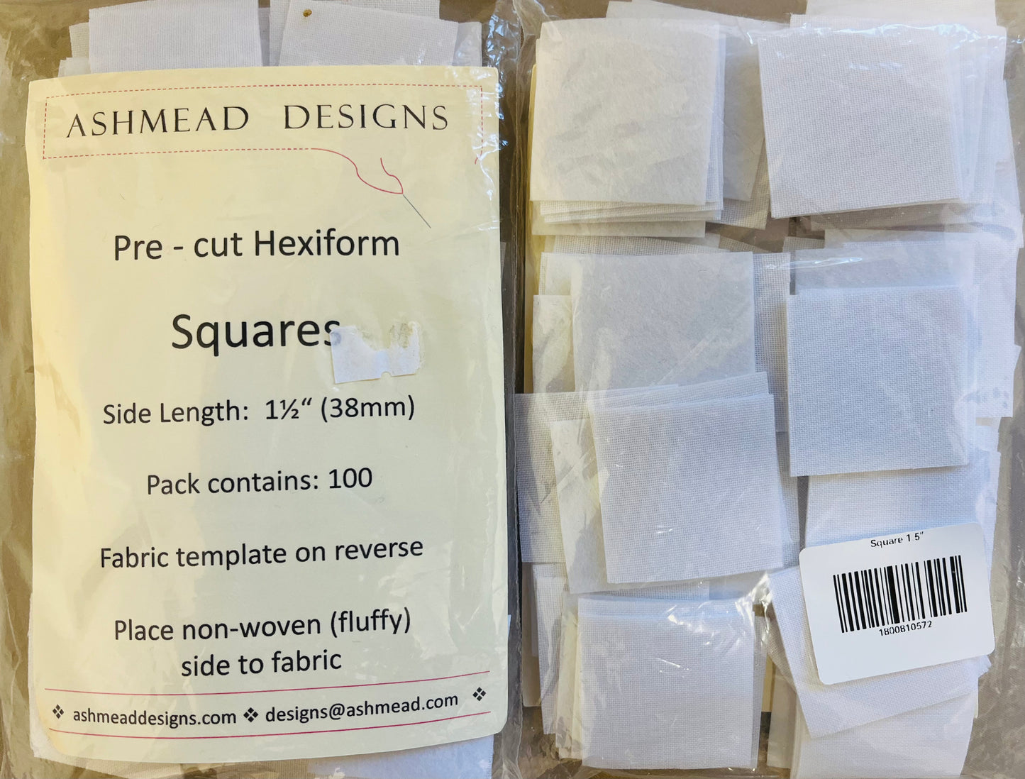 Pre-Cut Quilting Hexiform English Paper Piecing Packs by Ashmead Designs **SALE**
