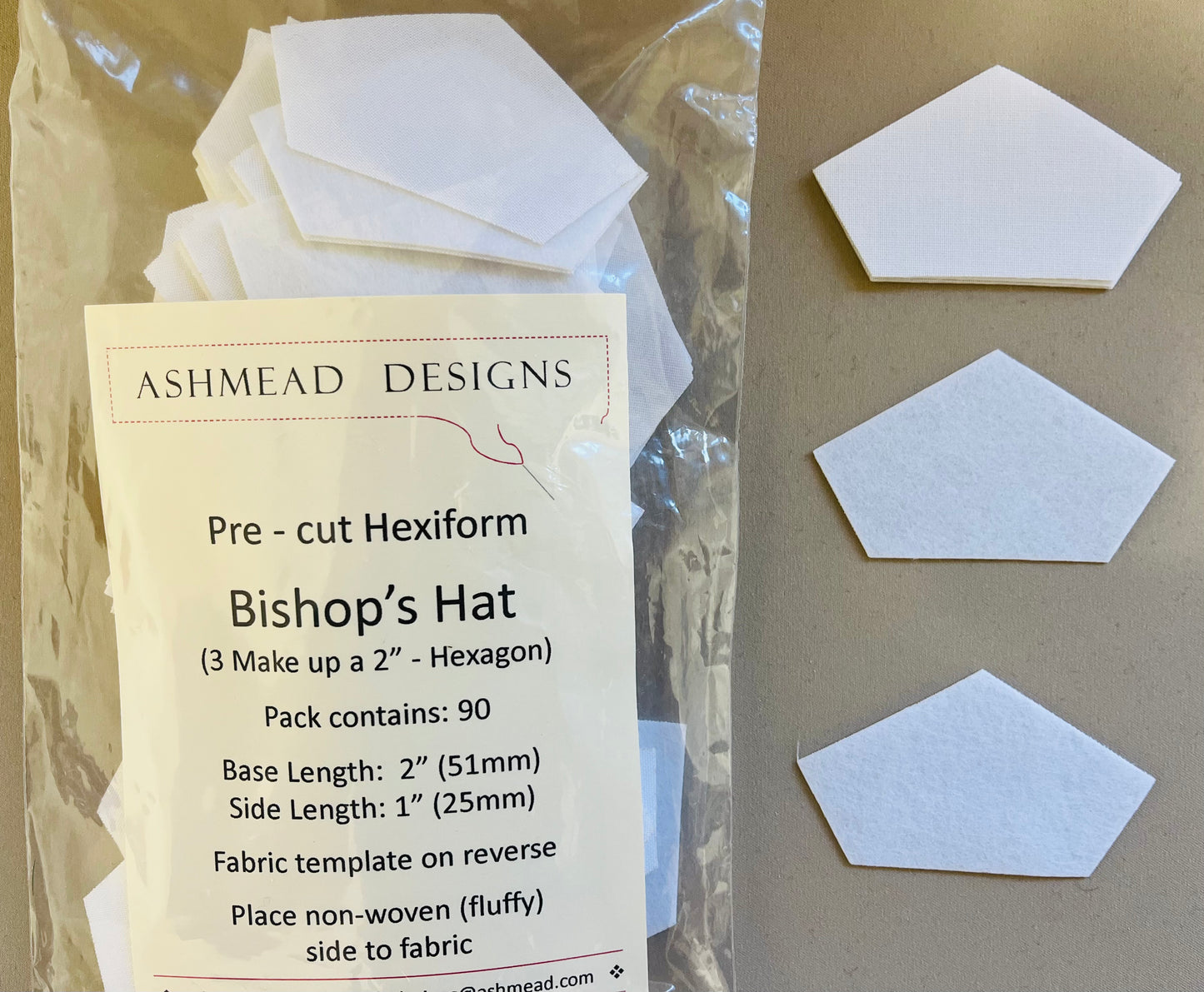 Pre-Cut Quilting Hexiform English Paper Piecing Packs by Ashmead Designs **SALE**