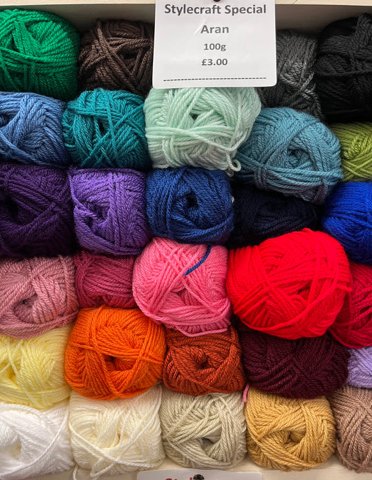 Stylecraft Special Aran 100g Balls of Yarn - Various Colours