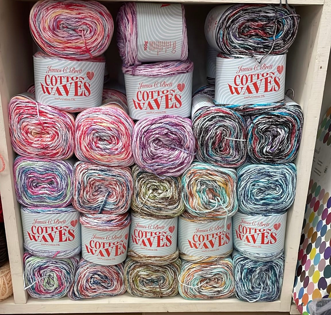 Cotton Waves DK 100g Balls of Yarn - by James Brett