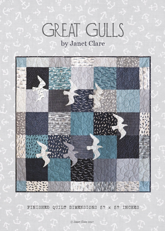 Great Gulls Quilt Pattern - by Janet Clare