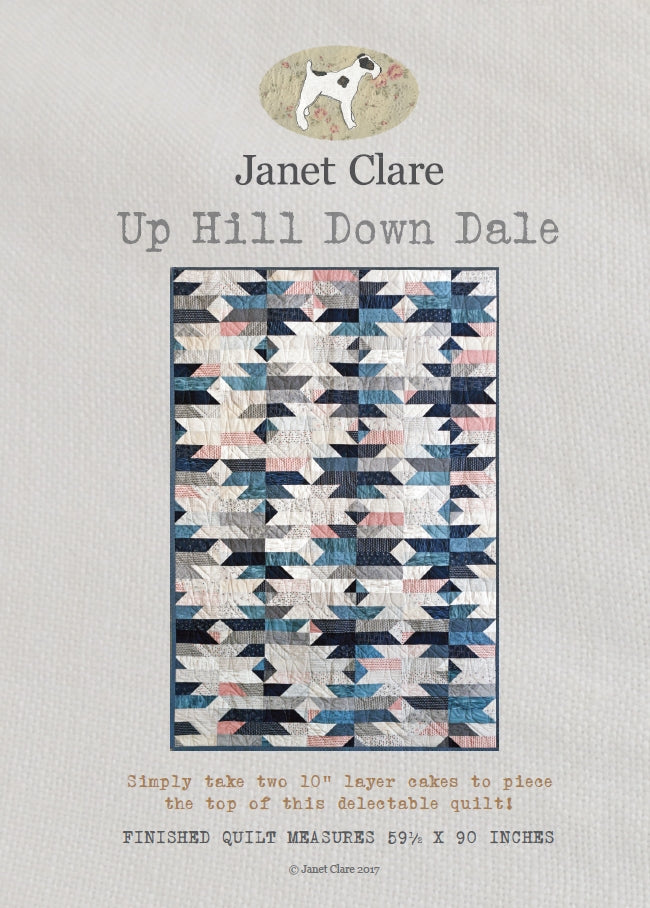 Up Hill Down Dale Quilt Pattern - by Janet Clare