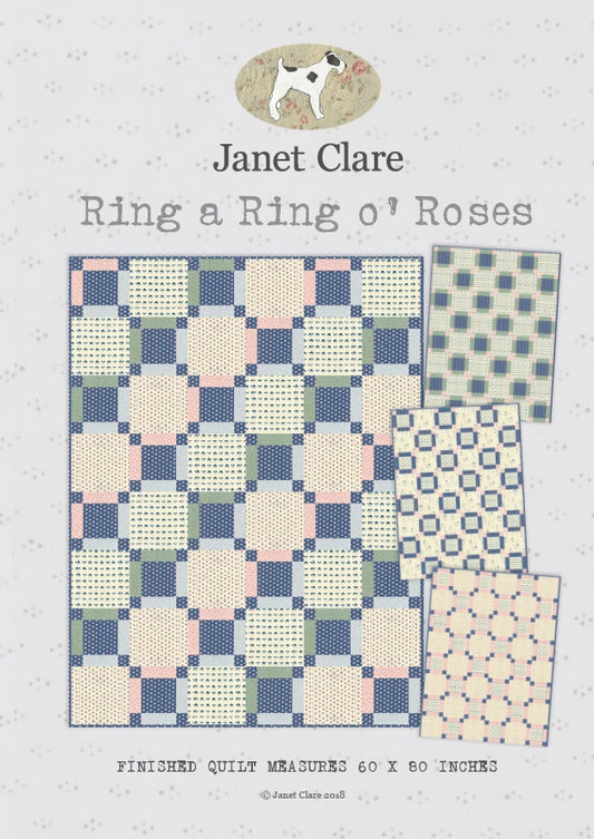 Ring a Ring o' Roses Quilt Pattern - by Janet Clare