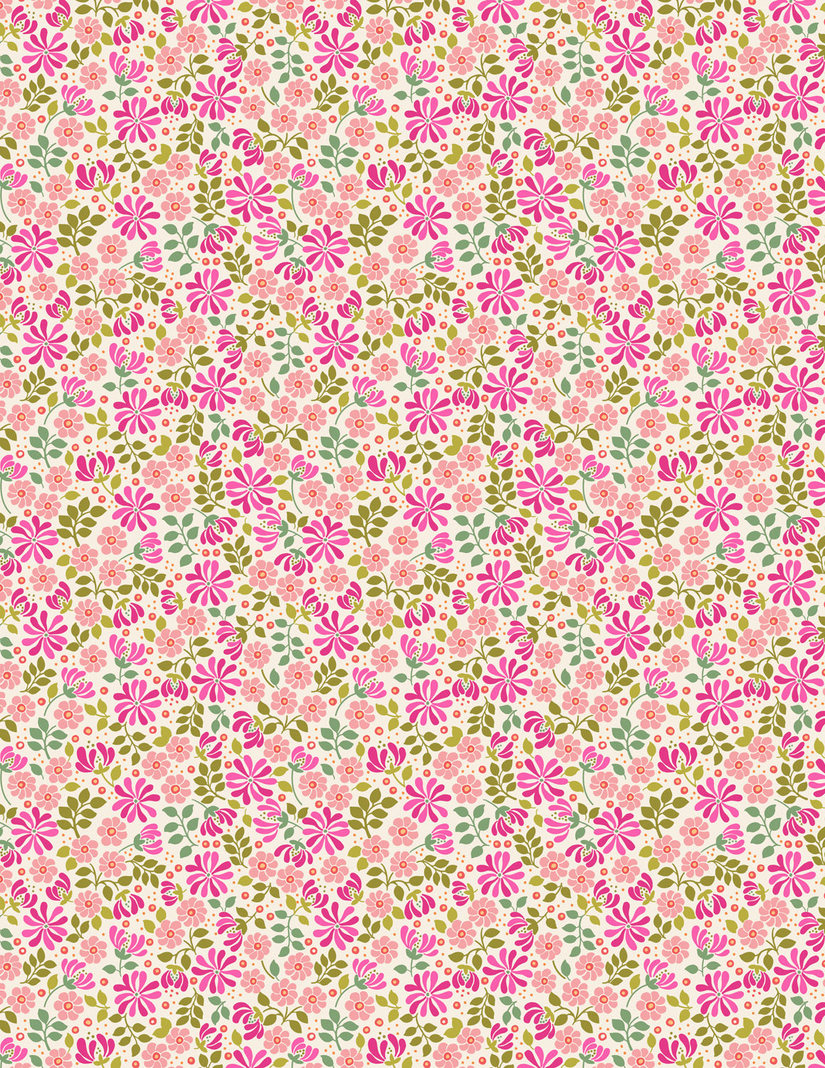 Boho Blooms 100% Cotton Fabric Collection - by Lewis & Irene