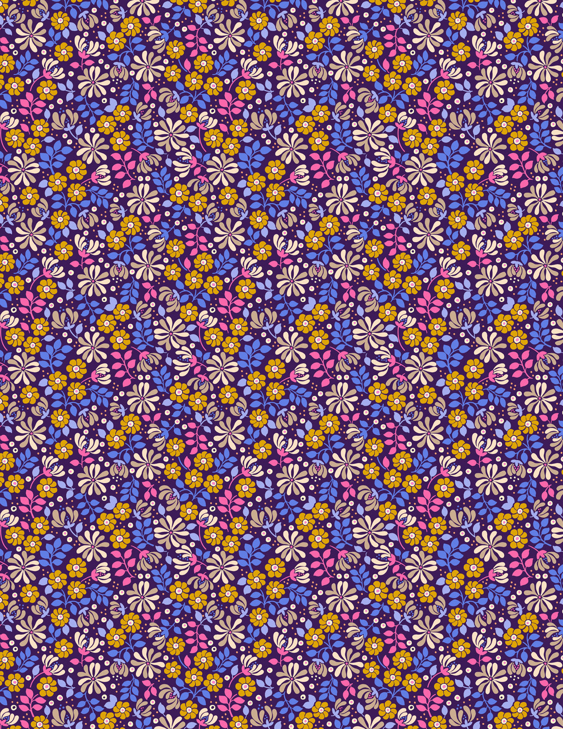 Boho Blooms 100% Cotton Fabric Collection - by Lewis & Irene
