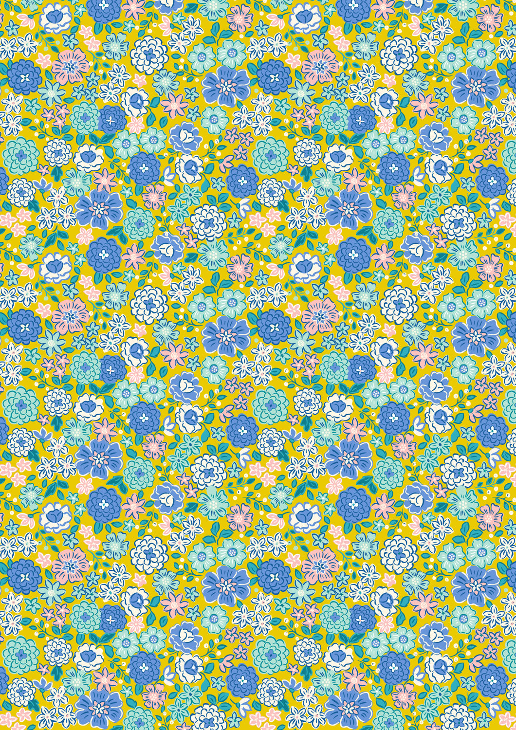 Boho Blooms 100% Cotton Fabric Collection - by Lewis & Irene