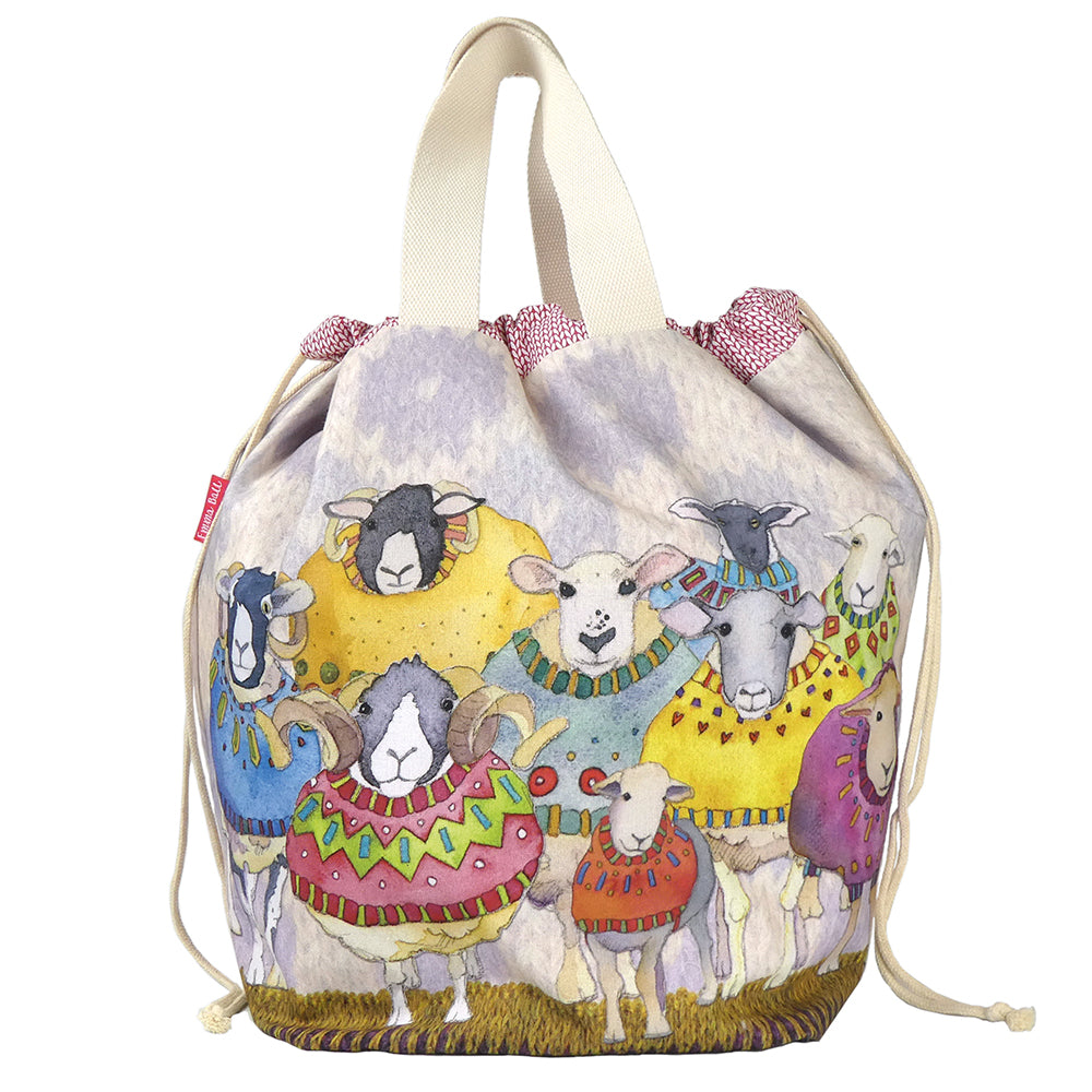 Sheep in Sweaters Large Bucket Bag - Designed by Emma Ball