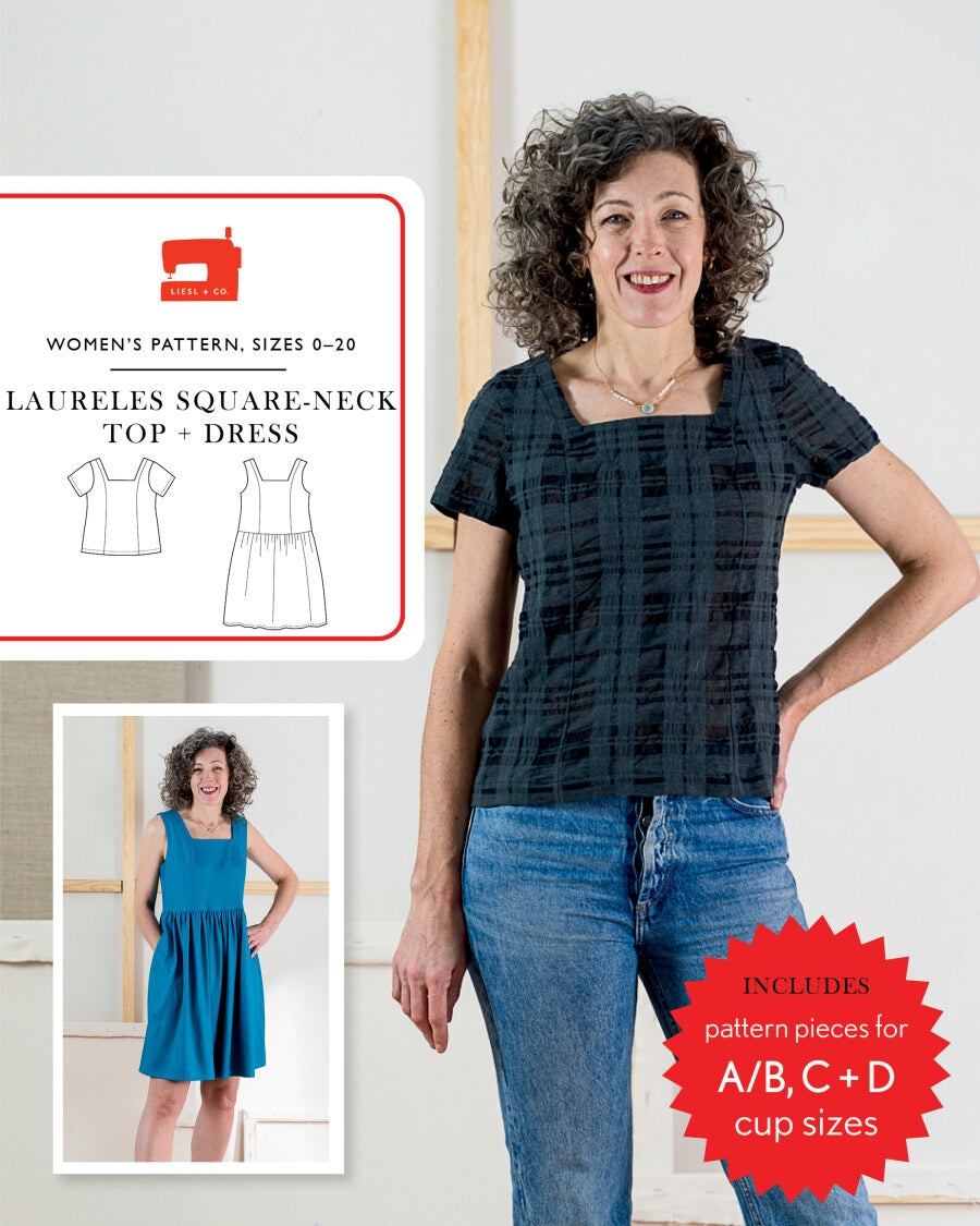 Laureles Square Neck Top + Dress Pattern By Liesl + Co