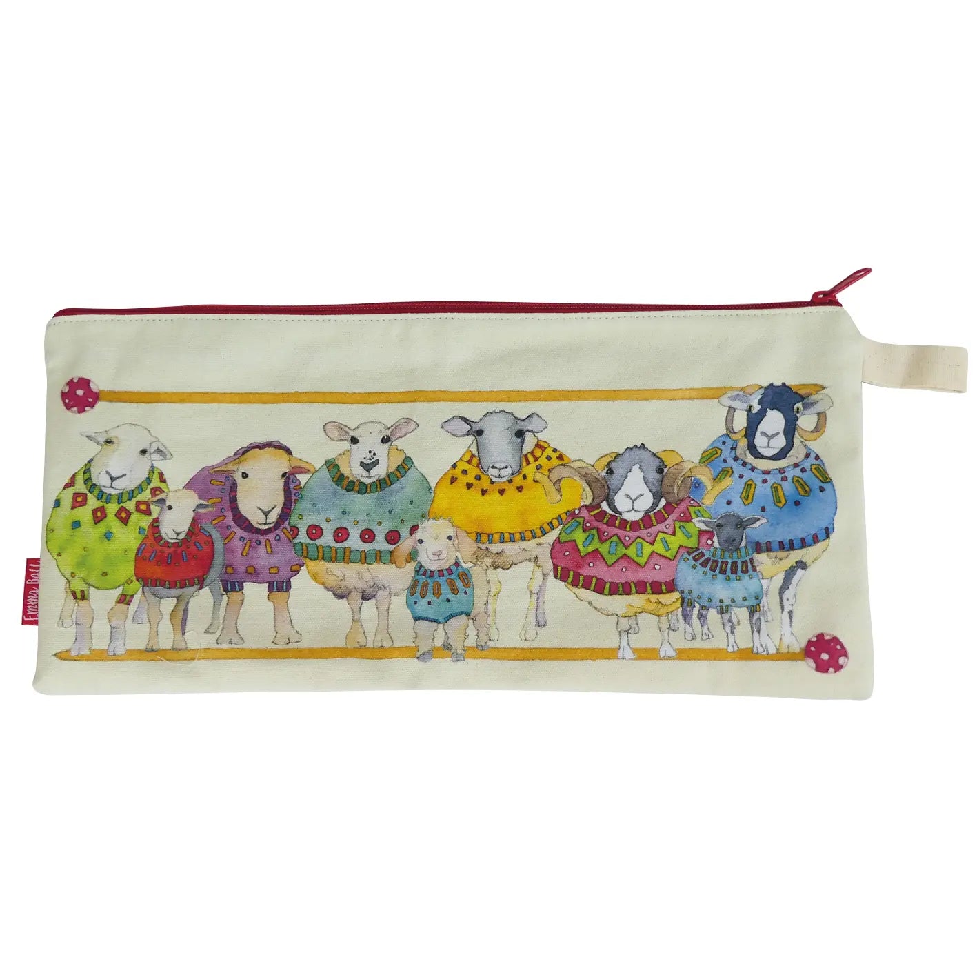 Sheep in Sweaters Long Project Bag - Designed by Emma Ball