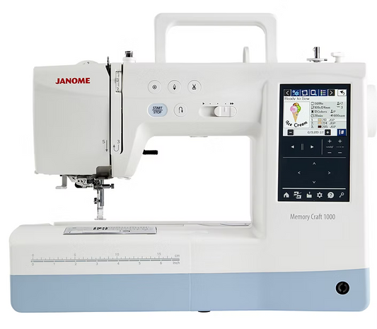 Janome Memory Craft 1000 Sewing & Embroidery Machine - April 2026 Onwards