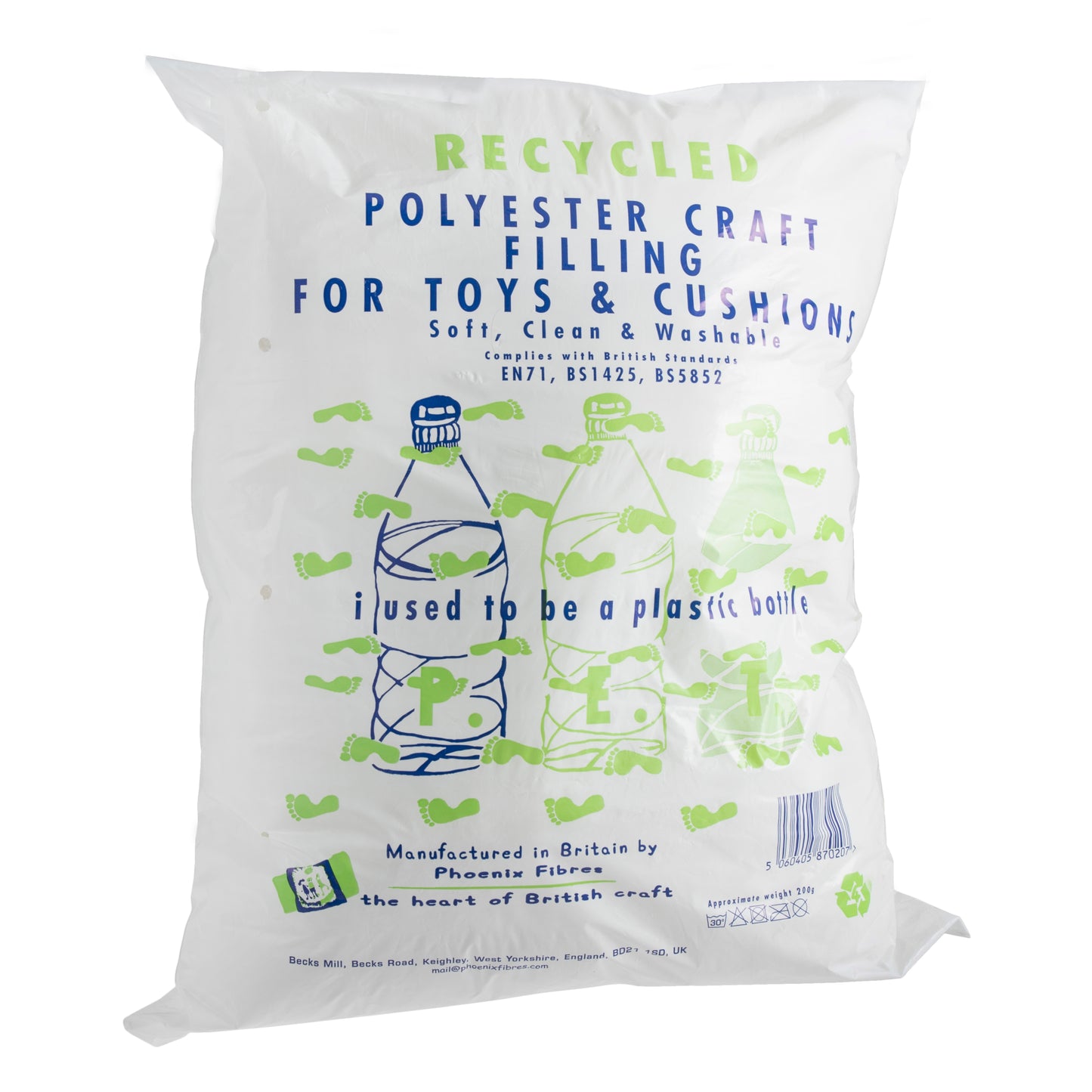 Toy Stuffing - 200g Bags - Made from Recycled Bottles