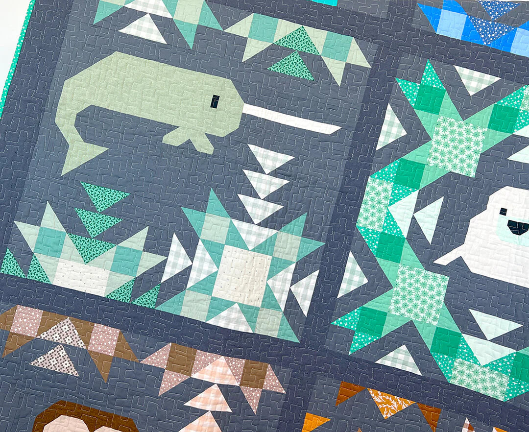 North Stars Sampler Quilt and Pillow Pattern - by Elizabeth Hartman