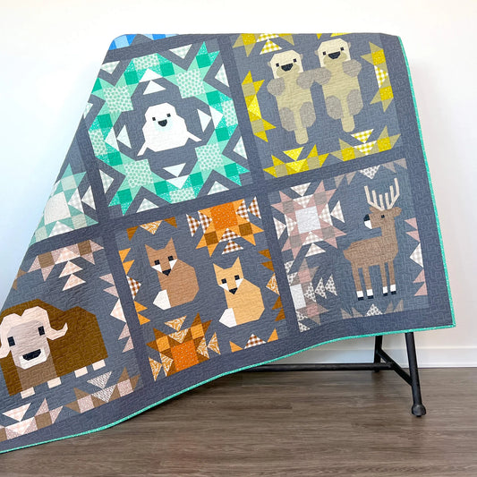 North Stars Sampler Quilt and Pillow Pattern - by Elizabeth Hartman