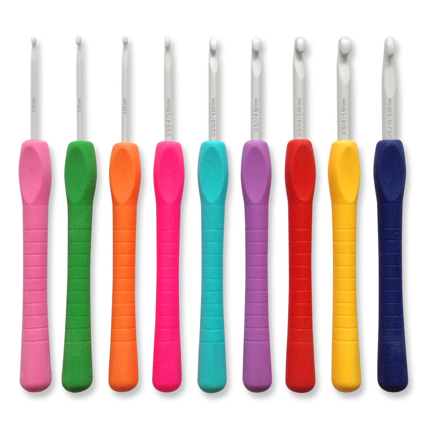 Crochet Hook Sets - Pony Easy Grip - Set of 5 / Set of 9 in Assorted Sizes