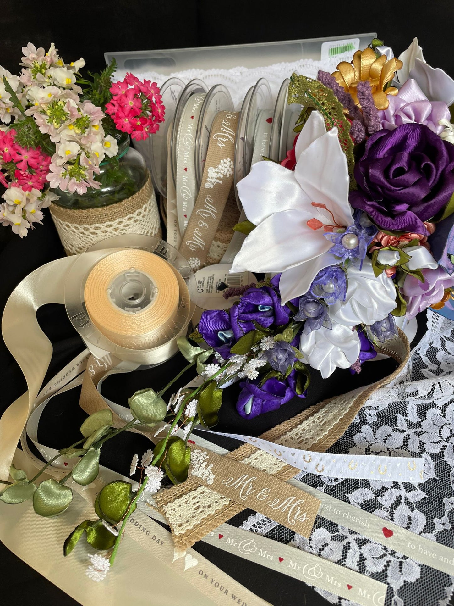Wedding, Engagement, Anniversary and Special Occasion Ribbons - Available in our Retail Shop in Tavistock