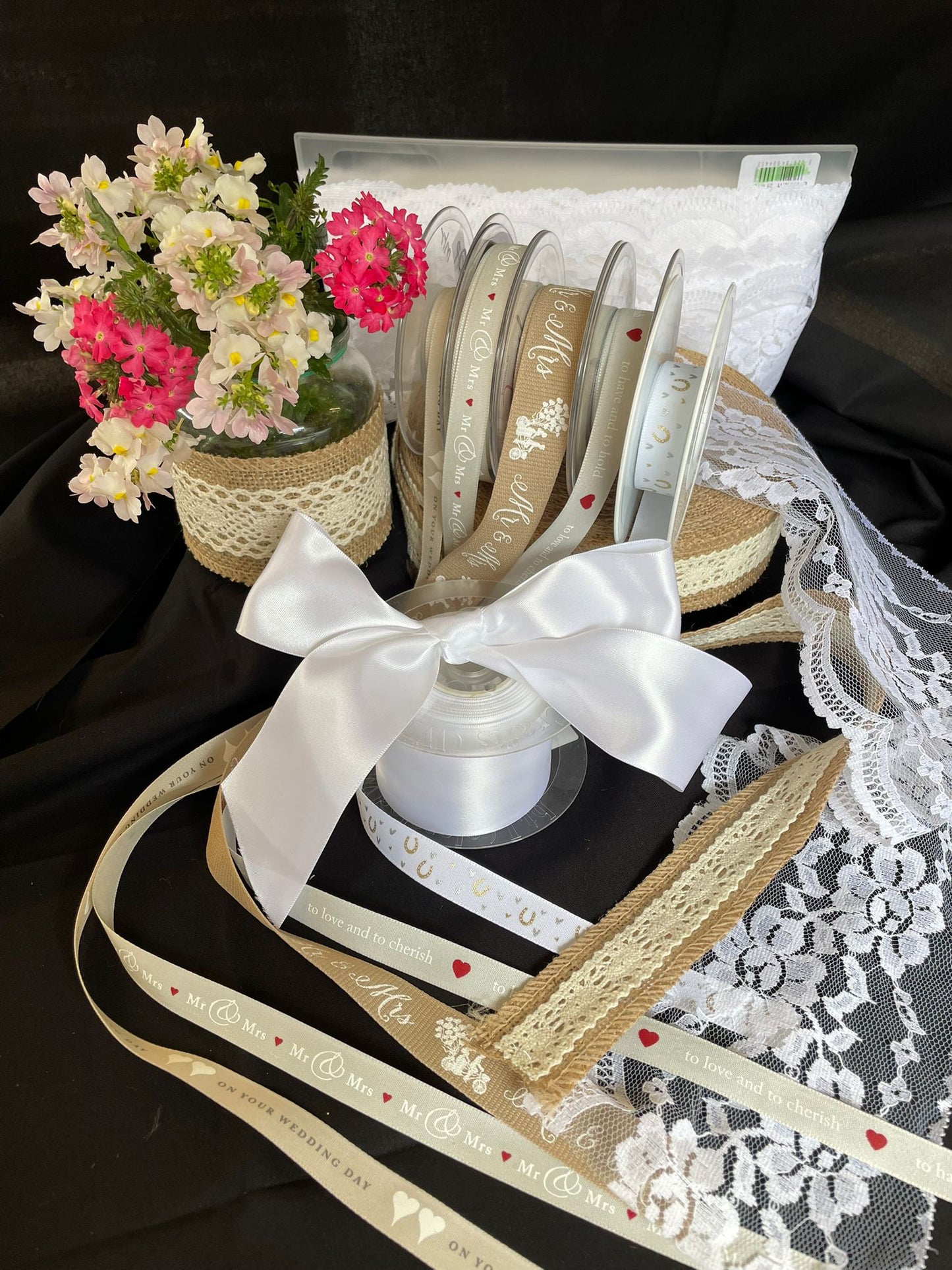 Wedding, Engagement, Anniversary and Special Occasion Ribbons - Available in our Retail Shop in Tavistock