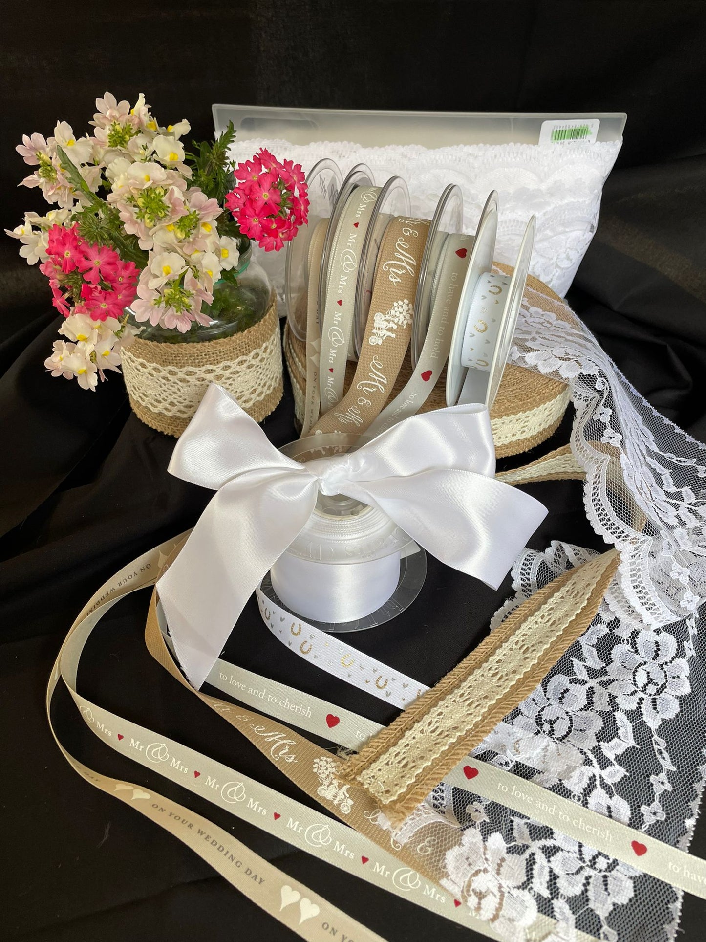 Wedding, Engagement, Anniversary and Special Occasion Ribbons - Available in our Retail Shop in Tavistock