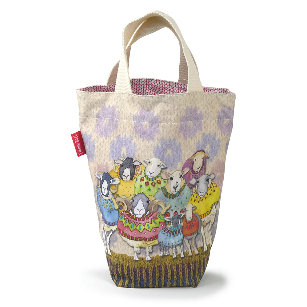 Sheep in Sweaters Small Bucket Bag - Designed by Emma Ball