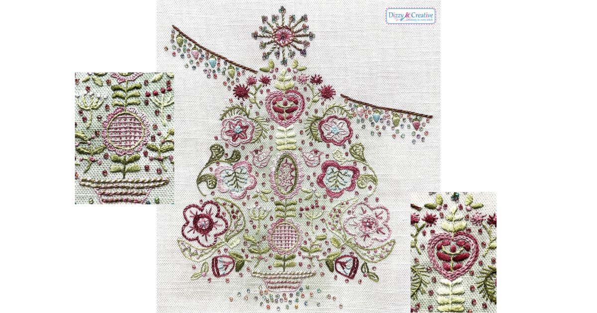 Scandi Christmas Tree Embroidery Kit - NEW from Dizzy & Creative