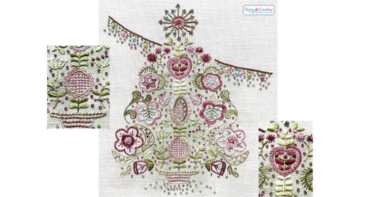 Scandi Christmas Tree Embroidery Kit - NEW from Dizzy & Creative