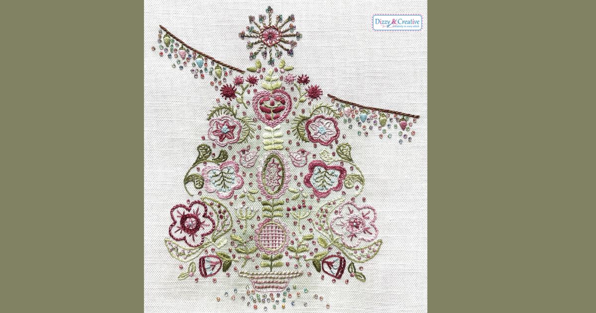Scandi Christmas Tree Embroidery Kit - NEW from Dizzy & Creative