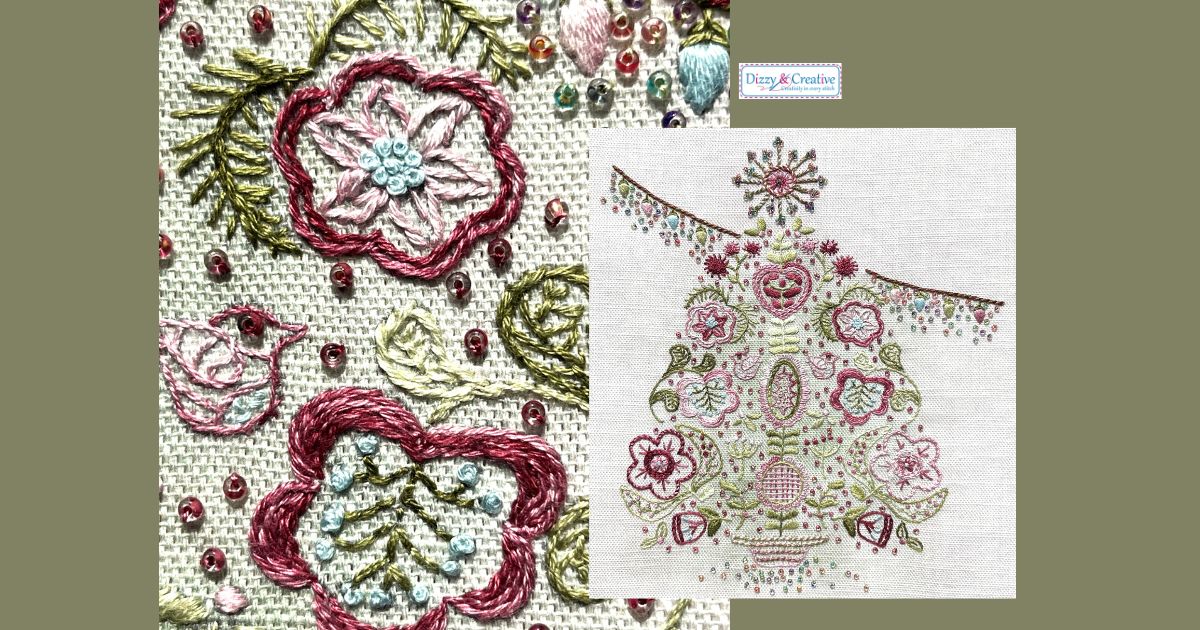 Scandi Christmas Tree Embroidery Kit - NEW from Dizzy & Creative