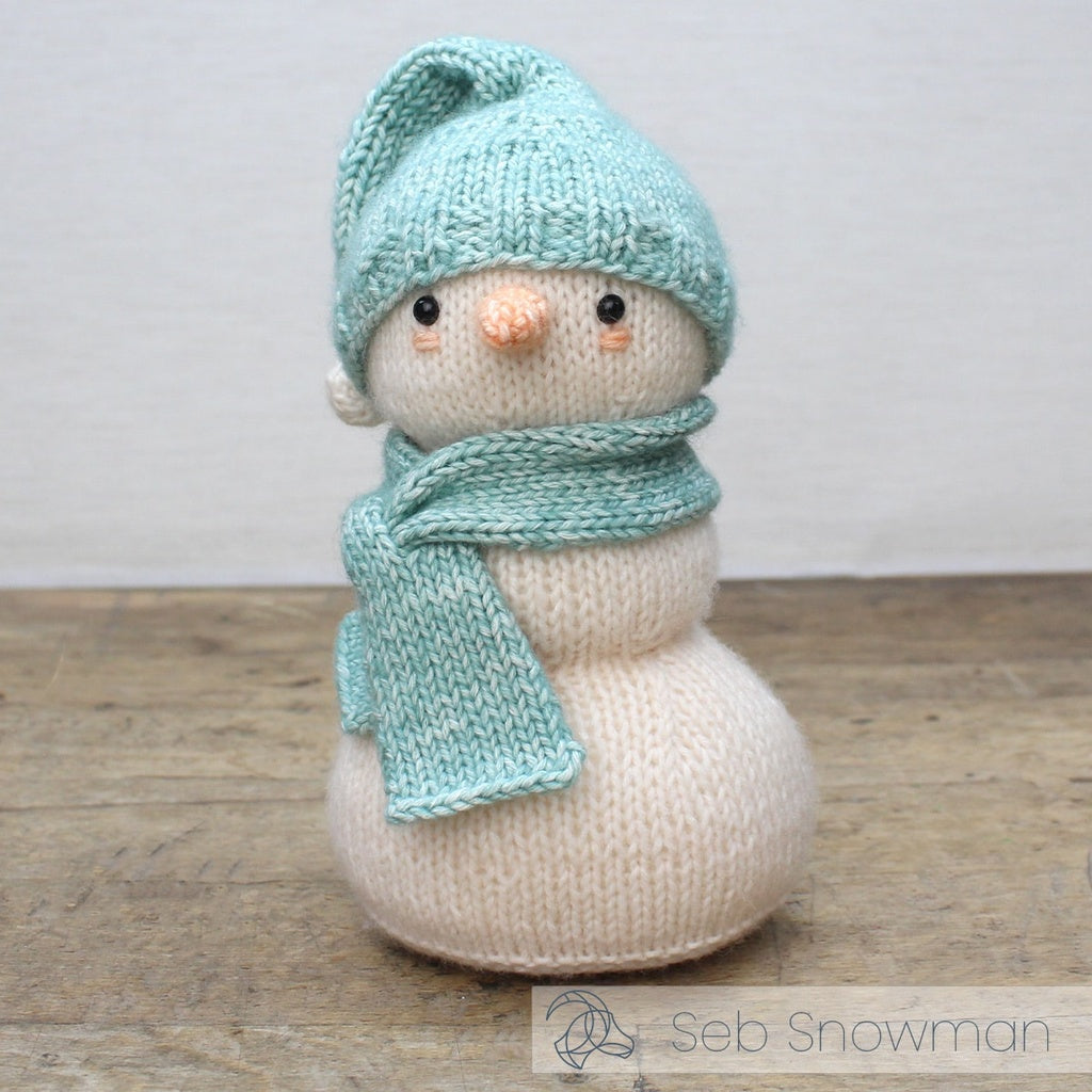 Seb the Snowman Knitting Kit - by Hardicraft