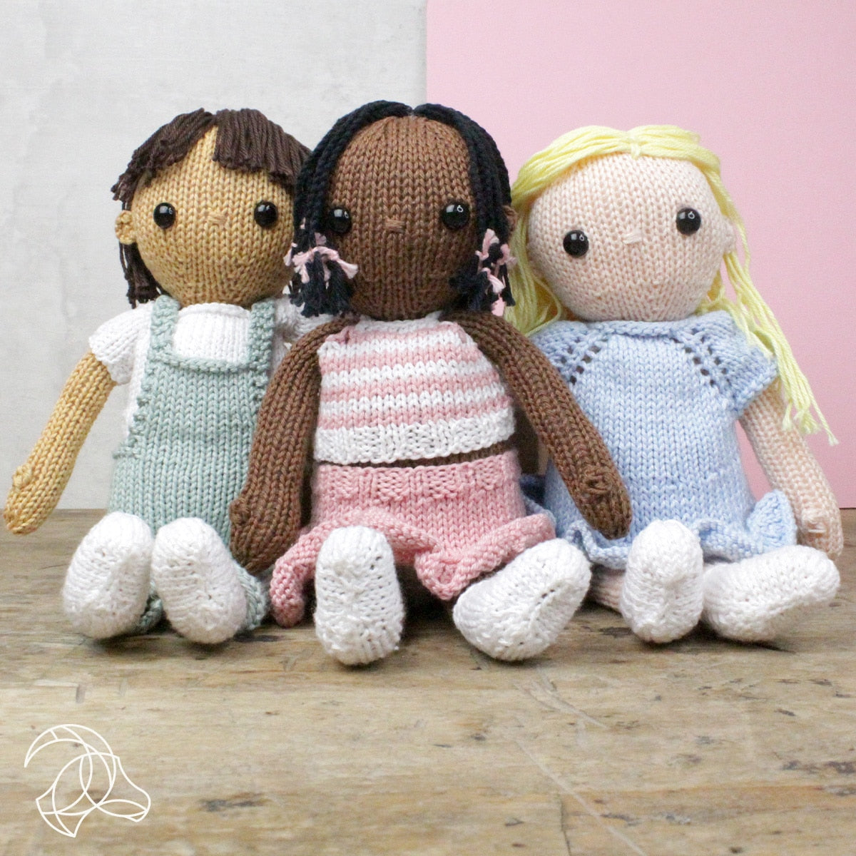 Little Blond Girl Doll Knitting Kit - by Hardicraft