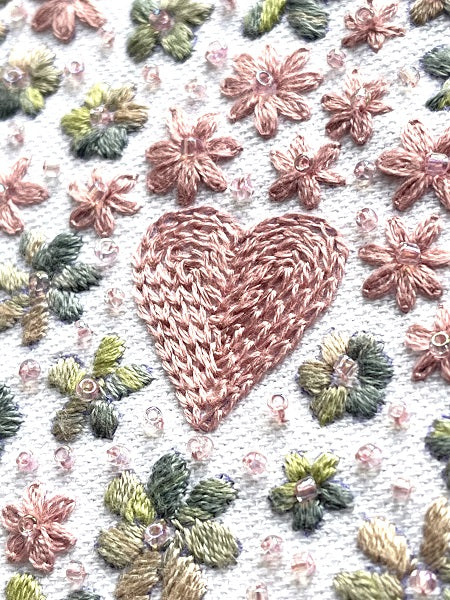 Valentine Sweetheart Embroidery - Two Stitch Project - from Dizzy & Creative