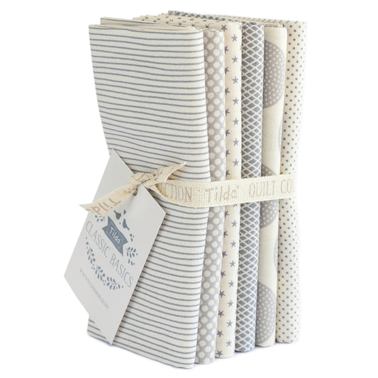 Tilda Quilt Fabric Collection - Classic Tilda Fat Quarter Pack -  50 x 55cm: Bundle of 6