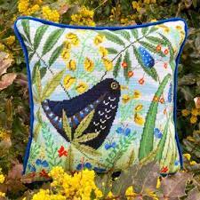 Flights of Fancy: Merle  Tapestry Cushion Kit by Bothy Threads THL4