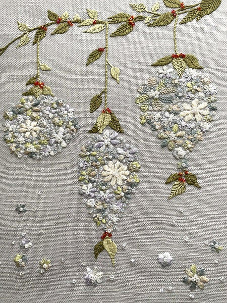 Winter Baubles - Seasonal Embroidery Project - by Dizzy