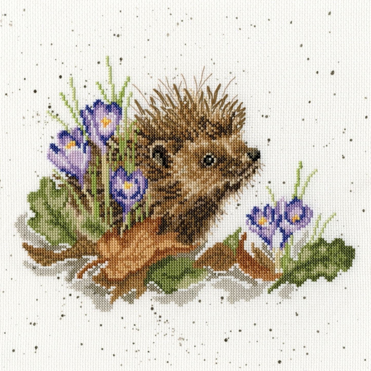 New Beginnings - Hedgehog Counted Cross Stitch Kit by Bothy Threads