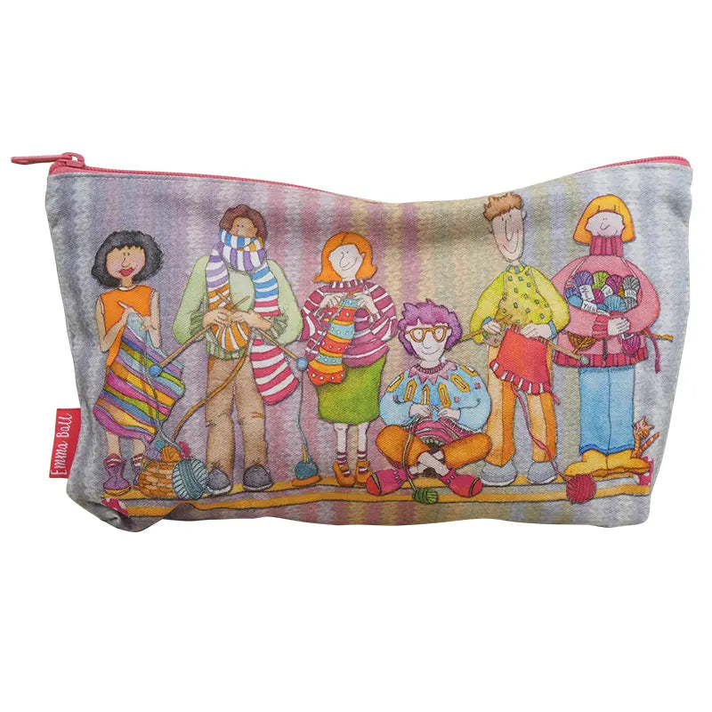 Yarn Club Zipped Pouch - Designed by Emma Ball