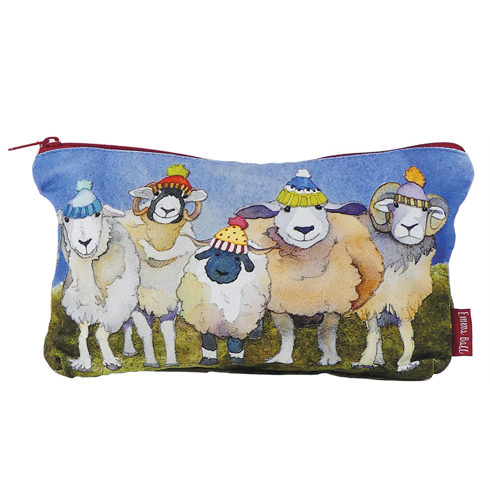 Happy Sheep Zipped Pouch - Designed by Emma Ball