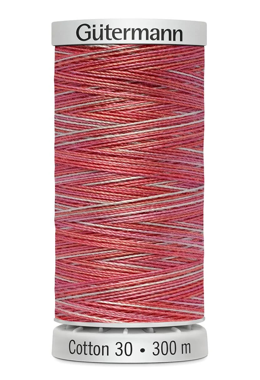 Gutermann Sulky Cotton No.30: Variegated: 300m Spools - Various Colours
